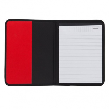 Logotrade corporate gift image of: Ortona A4 folder, red/black