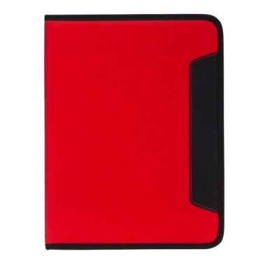 Logotrade promotional item picture of: Ortona A4 folder, red/black