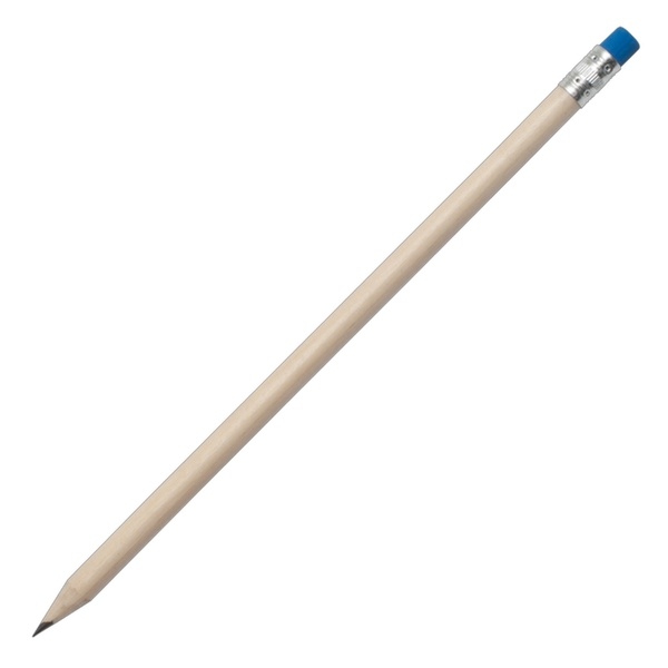 Logotrade business gift image of: Wooden pencil, blue/ecru