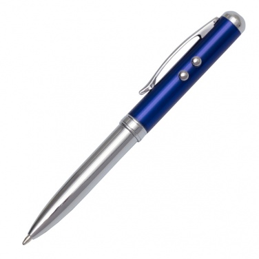 Logotrade business gifts photo of: Supreme ballpen with laser pointer - 4 in 1, blue