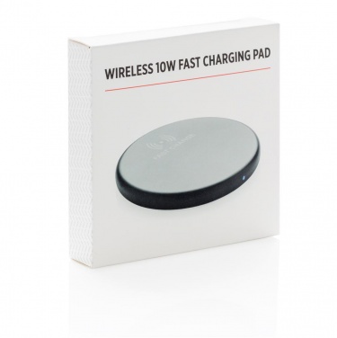 Logotrade advertising product picture of: Wireless 10W fast charging pad, black