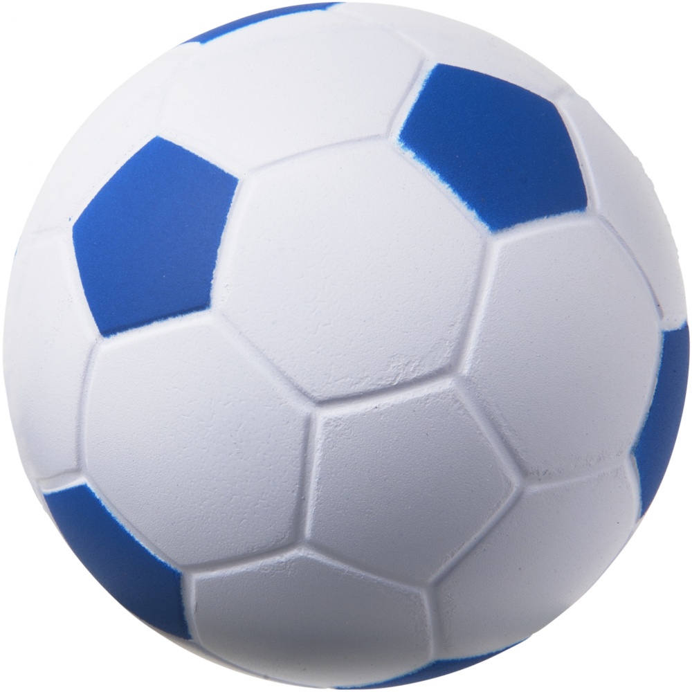 Logo trade promotional giveaways picture of: Football stress reliever, royal blue