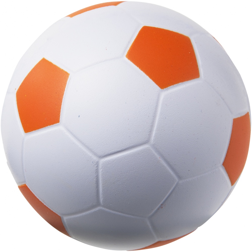 Logo trade promotional merchandise image of: Football stress reliever, orange