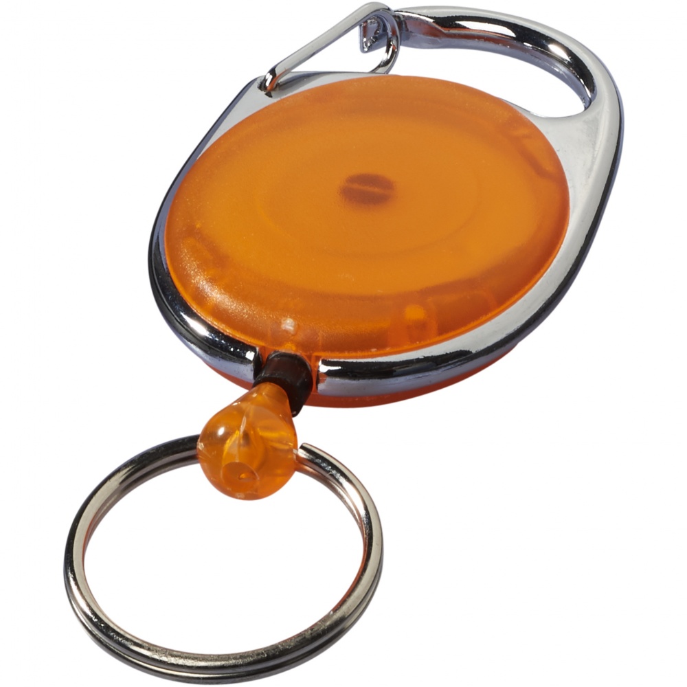 Logo trade advertising products picture of: Gerlos roller clip key chain, orange