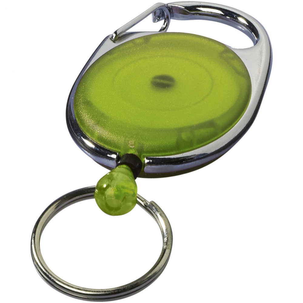 Logotrade business gift image of: Gerlos roller clip key chain, lime