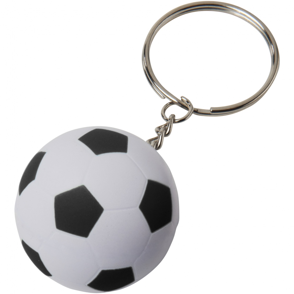 Logotrade promotional giveaway picture of: Striker football key chain, black