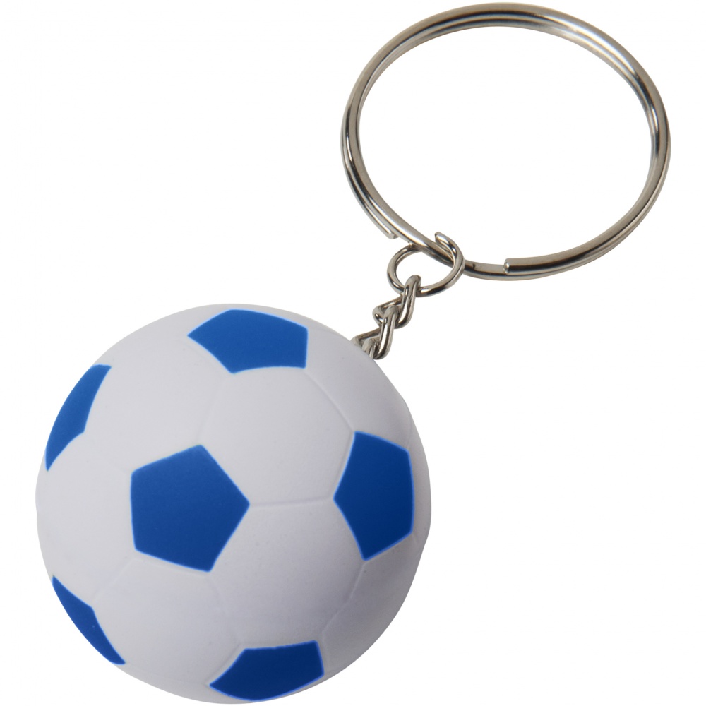 Logotrade promotional item picture of: Striker football key chain, blue