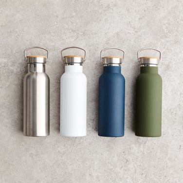 Logo trade promotional gifts image of: Miles insulated bottle, navy