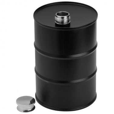 Logotrade promotional merchandise image of: Hip flask barrel, black