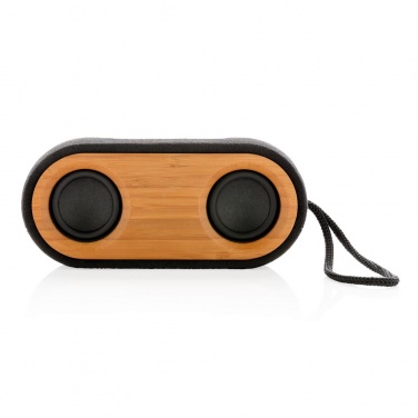 Logotrade advertising product picture of: Bamboo X double speaker, black