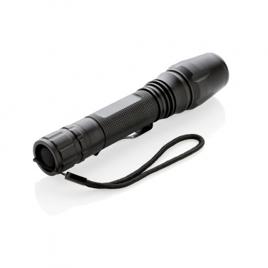 Logo trade promotional gifts picture of: 10W Heavy duty CREE torch, black