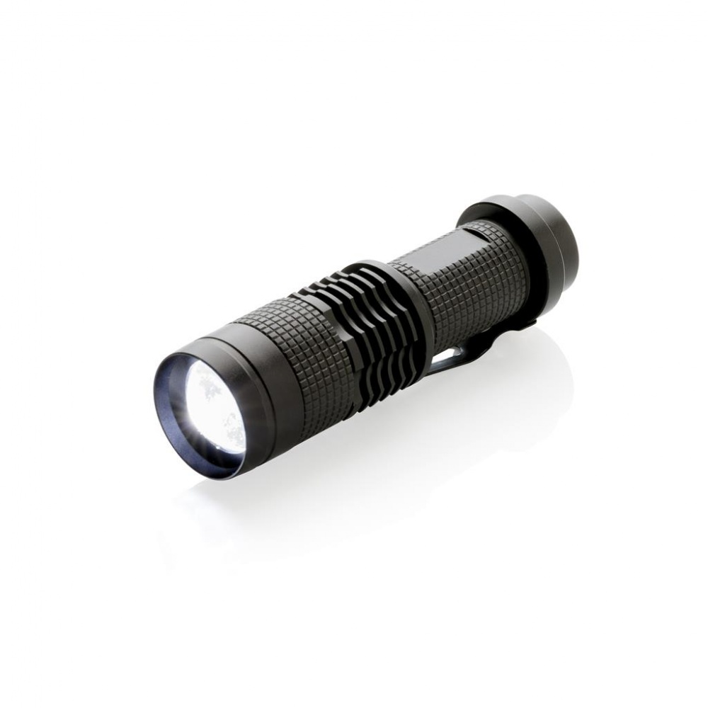 Logotrade promotional giveaways photo of: 3W pocket CREE torch, black