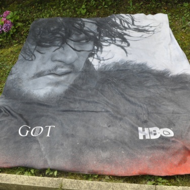 Logotrade promotional product image of: Digi print polar fleece blanket, 100x150 cm