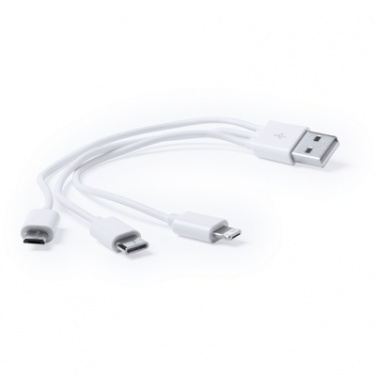 Logo trade promotional gift photo of: Charging cable, black box