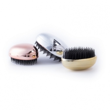 Logotrade promotional gift image of: Anti-tangle hairbrush, Golden
