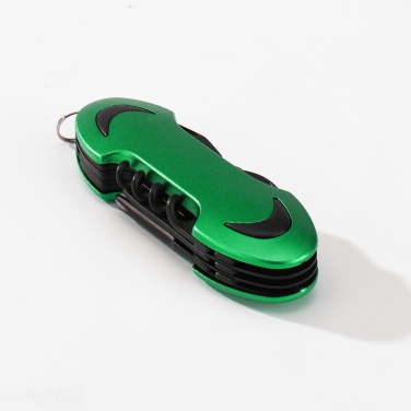 Logo trade corporate gifts picture of: SET COLORADO I: LED TORCH AND A POCKET KNIFE, green