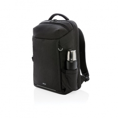 Logotrade business gift image of: Swiss Peak XXL weekend travel backpack with RFID and USB, black