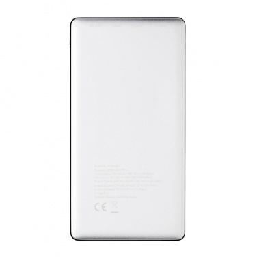 Logotrade promotional item picture of: 10.000 mAh Powerbank with PD and Wireless charger, silver