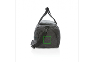 Logo trade promotional giveaways image of: 900D weekend/sports bag PVC free, black