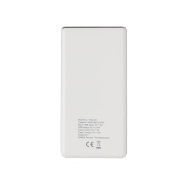 Logotrade promotional merchandise picture of: Ultra fast 5.000 mAh powerbank, white