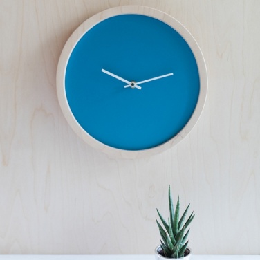 Logo trade promotional product photo of: Wooden wall clock L
