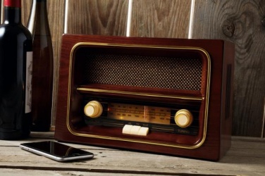 Logotrade business gifts photo of: AM/FM radio RECEIVER, brown