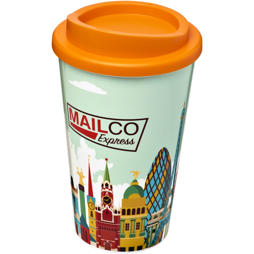 Logo trade promotional giveaways picture of: Brite-Americano® 350 ml insulated tumbler, orange