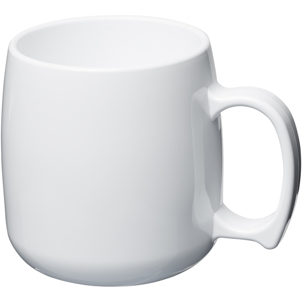 Logo trade promotional item photo of: Classic 300 ml plastic mug, white