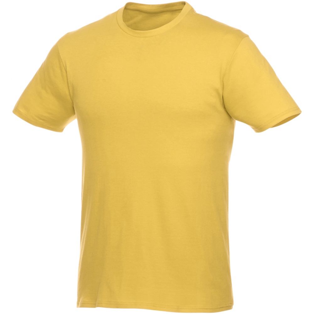 Logo trade promotional gifts image of: Heros short sleeve unisex t-shirt, yellow