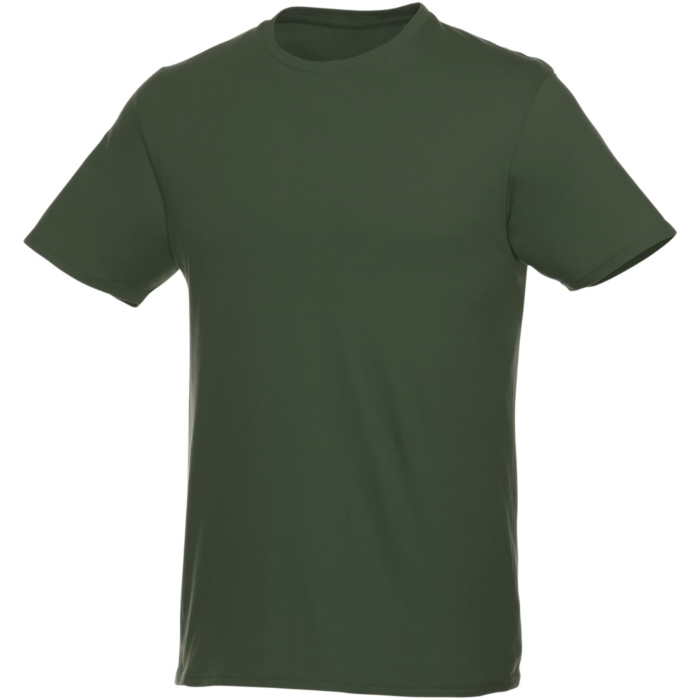 Logo trade promotional merchandise image of: Heros short sleeve unisex t-shirt, army green
