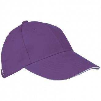 Logo trade promotional items image of: 6-panel baseball cap 'San Francisco', purple