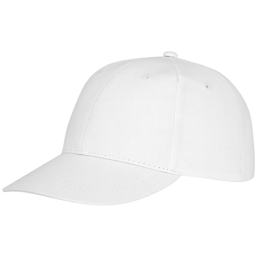 Logo trade promotional giveaways image of: Ares 6 panel cap, white