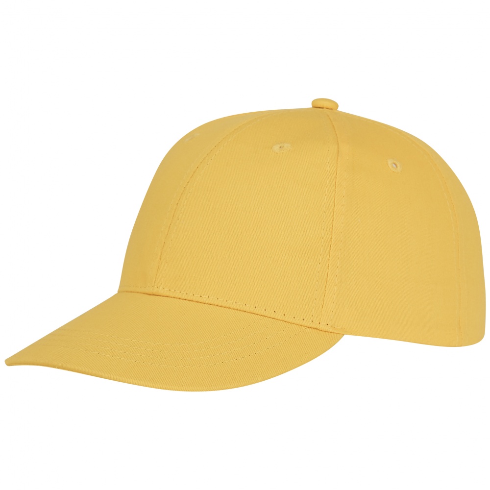 Logo trade promotional merchandise image of: Ares 6 panel cap, yellow