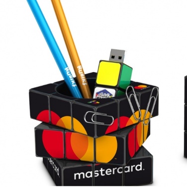Logo trade promotional gifts image of: 3D Rubik's Pen Pot