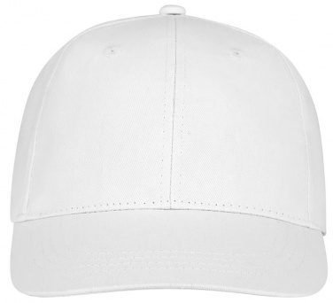 Logo trade business gifts image of: Ares 6 panel cap, white