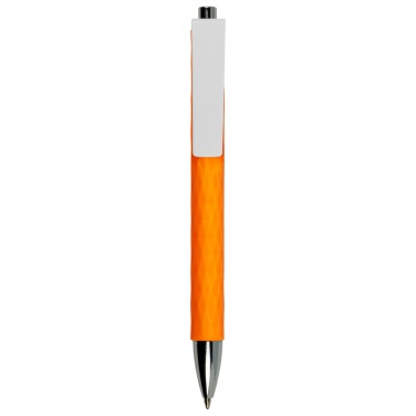 Logo trade promotional giveaways picture of: Plastic ball pen, orange