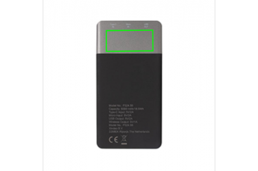 Logotrade promotional giveaway picture of: 5.000 mAh Soft Touch Wireless 5W Charging Powerbank
, grey