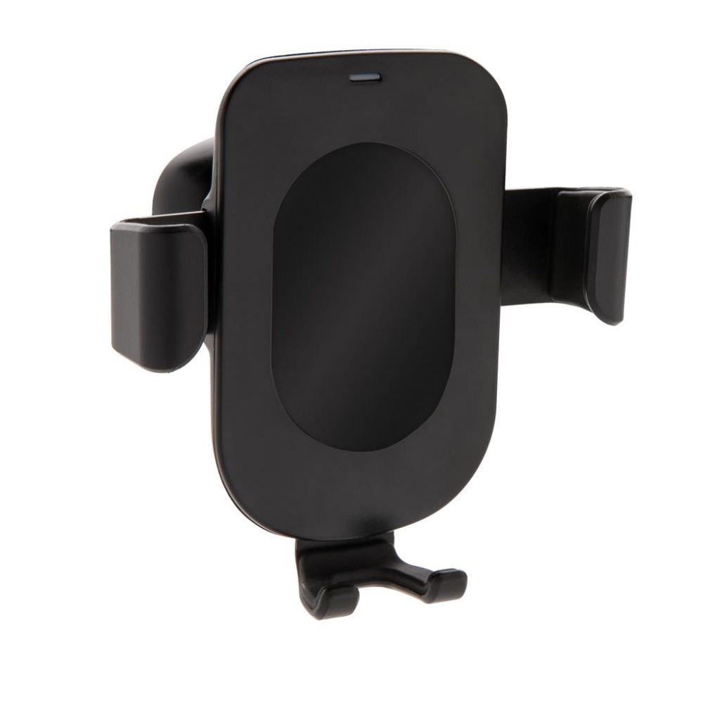Logotrade promotional giveaway picture of: 5W wireless charging gravity phone holder, black