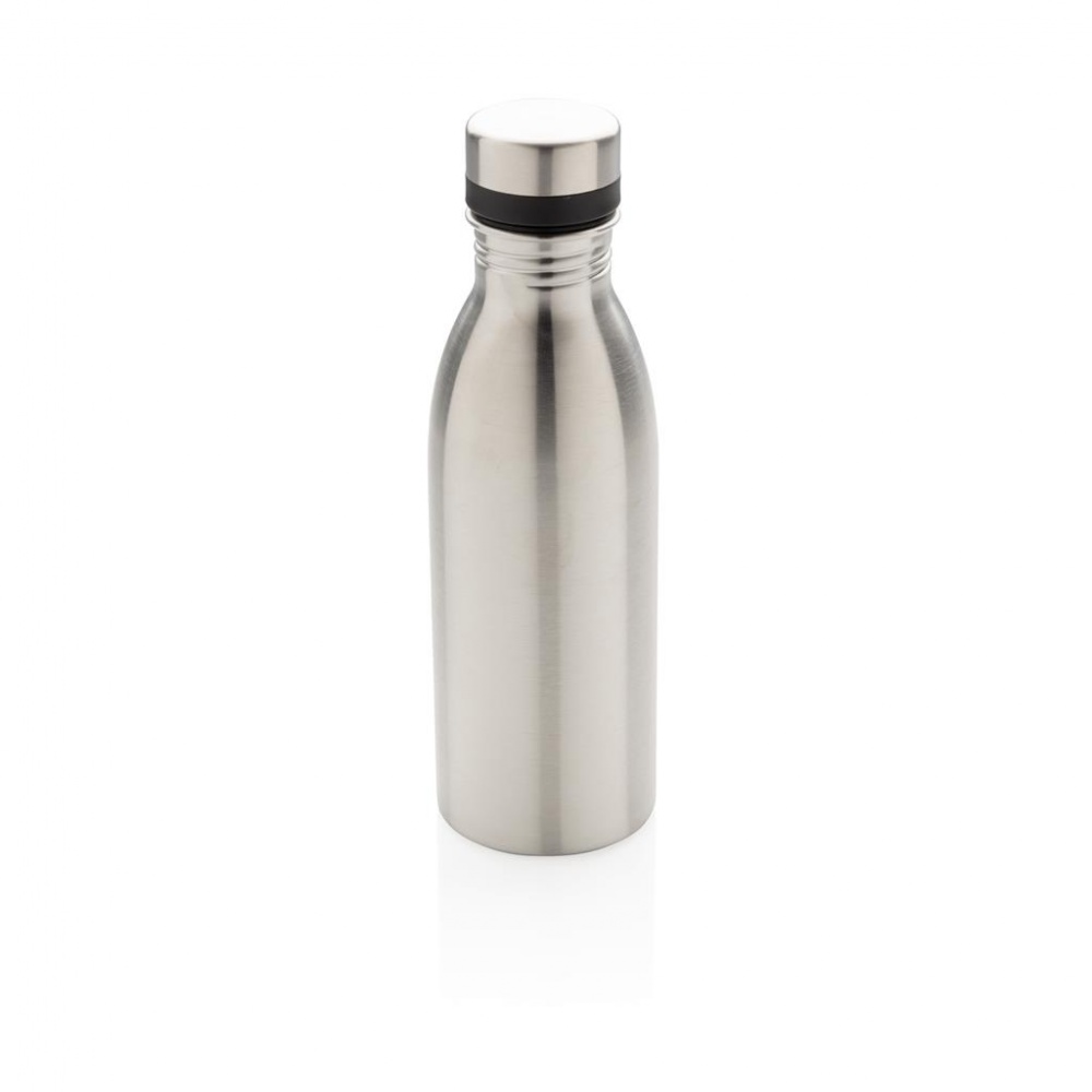 Logo trade corporate gifts picture of: Deluxe stainless steel water bottle, silver