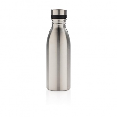 Logotrade promotional merchandise picture of: Deluxe stainless steel water bottle, silver
