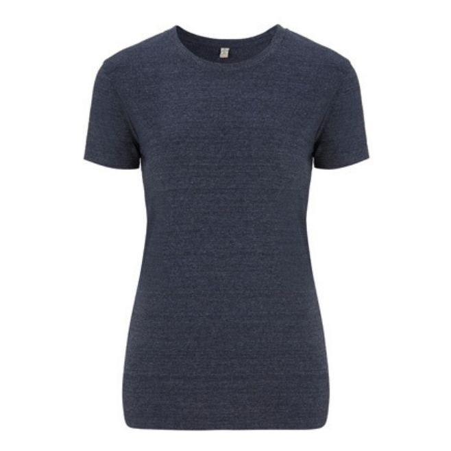 Logo trade promotional product photo of: Salvage women´s slim fit t-shirt, melange navy blue