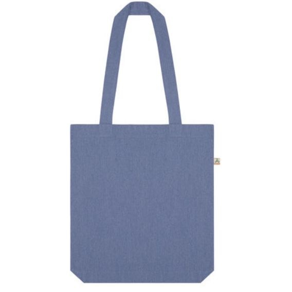 Logo trade promotional giveaways picture of: Shopper tote bag, melange light denim