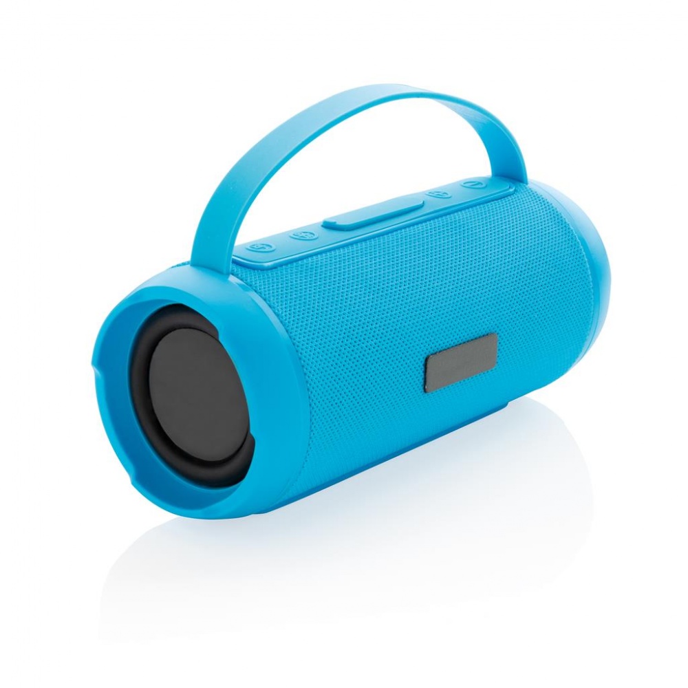 Logo trade promotional items image of: Soundboom waterproof 6W wireless speaker, blue