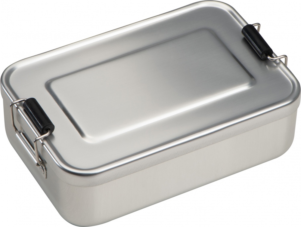 Logo trade promotional product photo of: Lunch box aluminum, grey