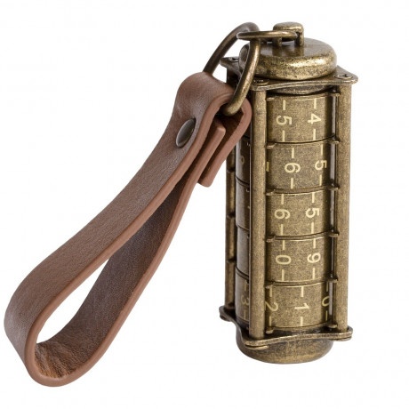 Logotrade promotional merchandise photo of: Cryptex, Antique Gold USB flash drive with combination lock 16 Gb