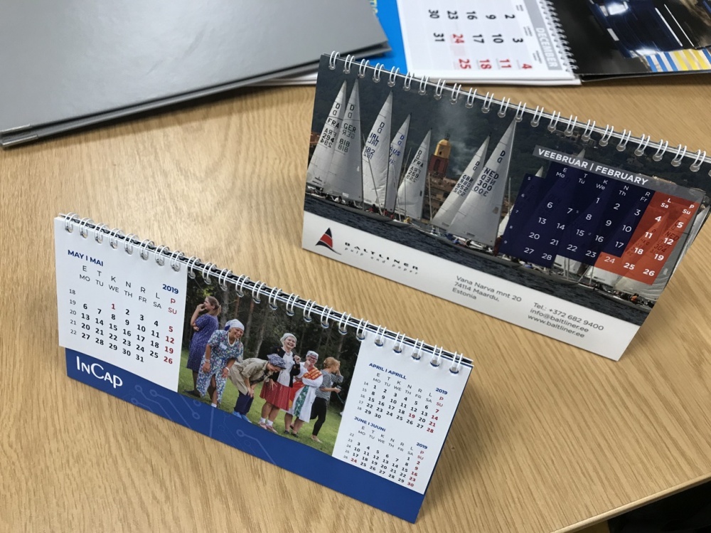 Logotrade promotional product image of: Monthly desktop calendar