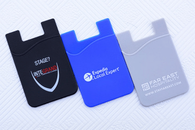 Logotrade promotional merchandise picture of: Smart phone silicone back - card holder