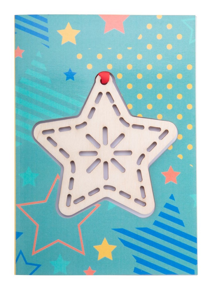 Logo trade corporate gifts picture of: TreeCard Christmas card, star