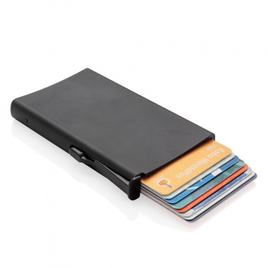 Logotrade corporate gift picture of: Standard aluminium RFID cardholder, black