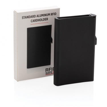 Logotrade promotional items photo of: Standard aluminium RFID cardholder, black